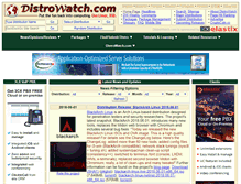 Tablet Screenshot of distrowatch.org